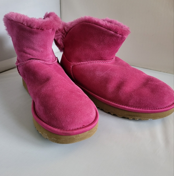 UGG Shoes - UGG Pink Suede Ankle Boots